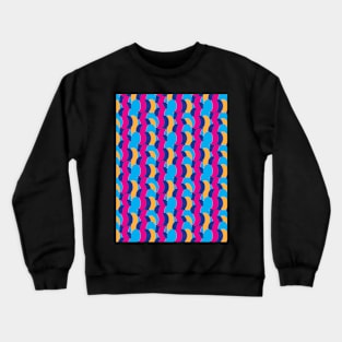 COLOURFUL BEAN SHAPED PATTERN Crewneck Sweatshirt